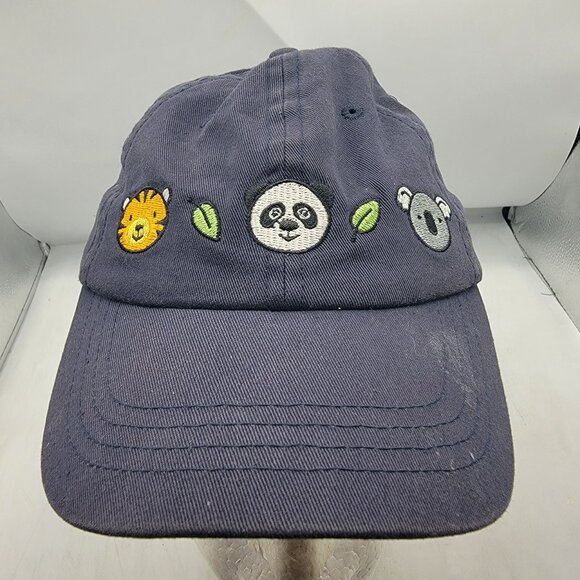 San Diego Zoo Safari Park Dark Blue Animal Hat Cap Casual Comfort Adjustable - Picture 1 of 9
